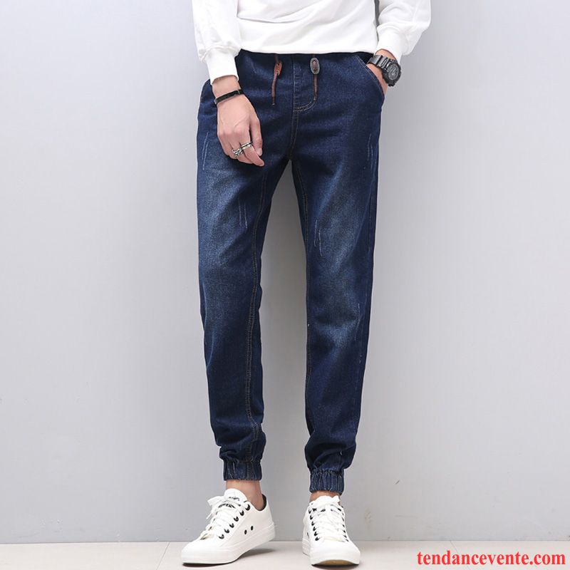 Jeans Homme Été Élastique Harlan Baggy Pantalon Printemps Bleu Clair