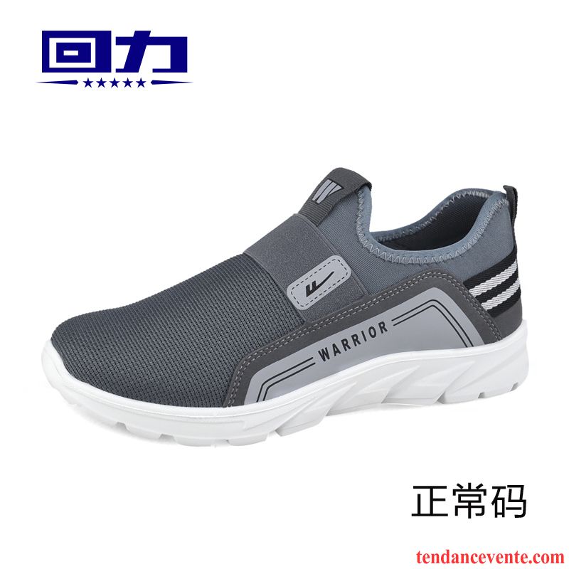 Les Chaussures De Running Décontractée Léger Slip-on Printemps Respirant Sport Chaussures De Course Confortable Homme Jours Basse Or