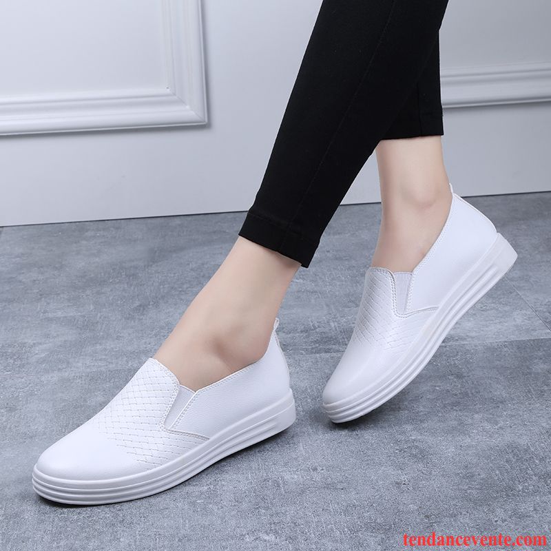 Les Chaussures Mocassins Tendance Femme Décontractée Toile Slip-on Printemps Mode