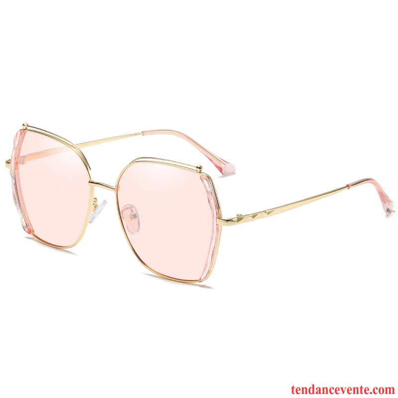 Lunettes De Soleil Femme Conduire Homme Vision Nocturne Engrener Tendance Le Nouveau Rouge Or Gris