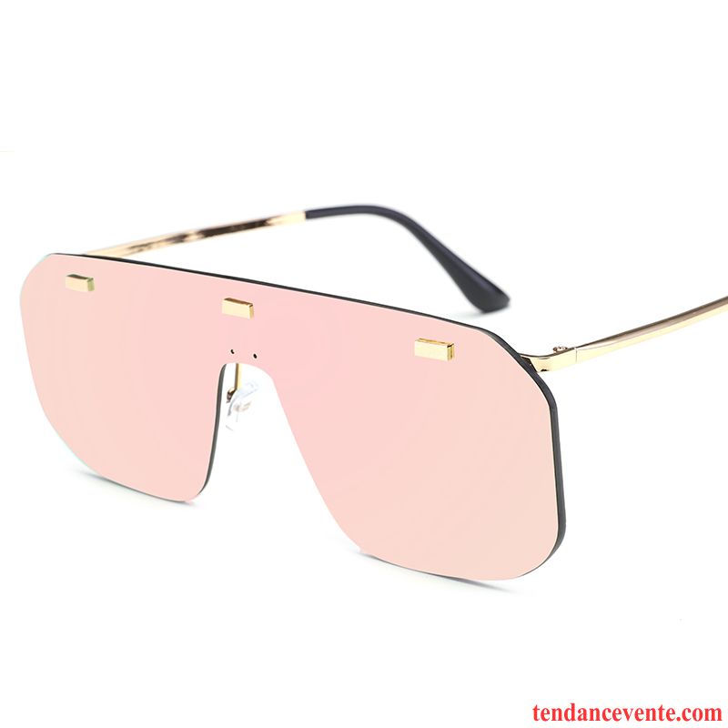 Lunettes De Soleil Femme Gros Célébrité Carré Tissu Tendance Rétro Bleu Rouge Or