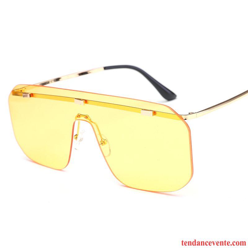 Lunettes De Soleil Femme Gros Célébrité Carré Tissu Tendance Rétro Bleu Rouge Or