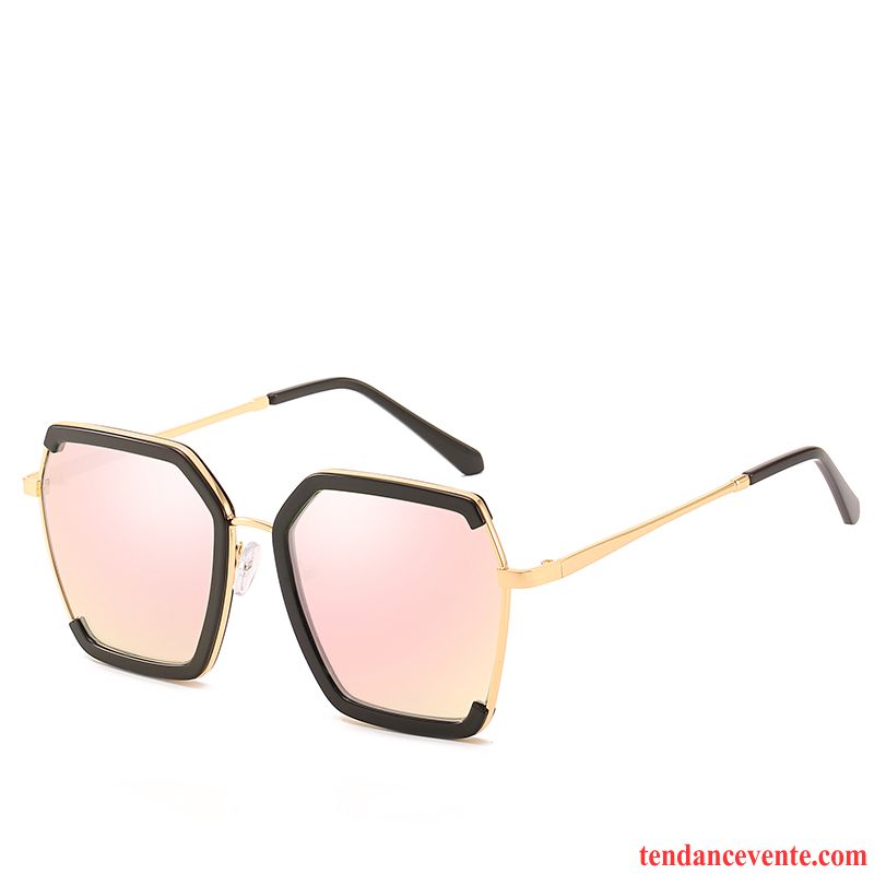 Lunettes De Soleil Femme Homme Tissu Visage Rond Le Nouveau Réseau Tendance Noir Rouge Violet Rose