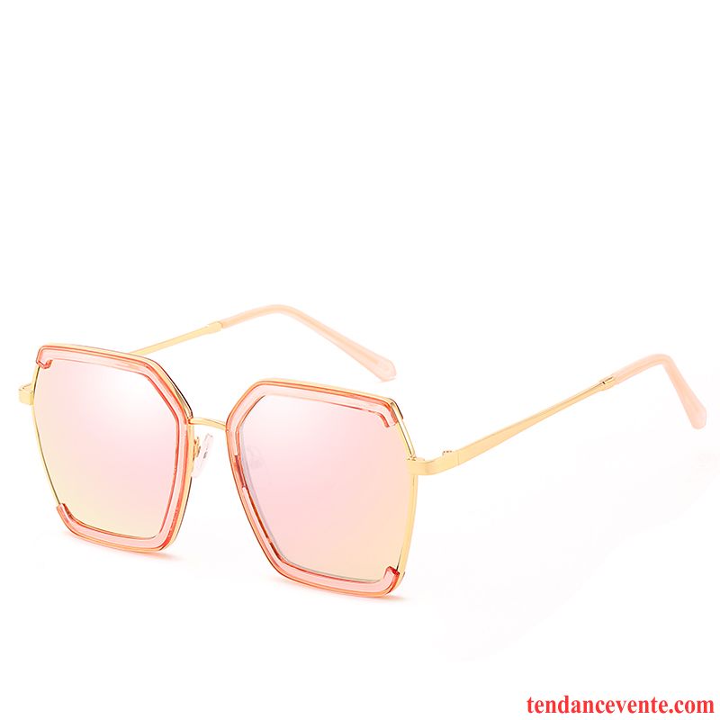 Lunettes De Soleil Femme Homme Tissu Visage Rond Le Nouveau Réseau Tendance Noir Rouge Violet Rose