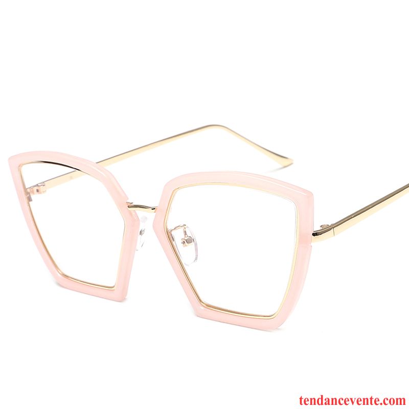 Lunettes De Soleil Femme Tendance Gros Tissu Célébrité Le Nouveau Visage Rond Bleu Rouge Clair