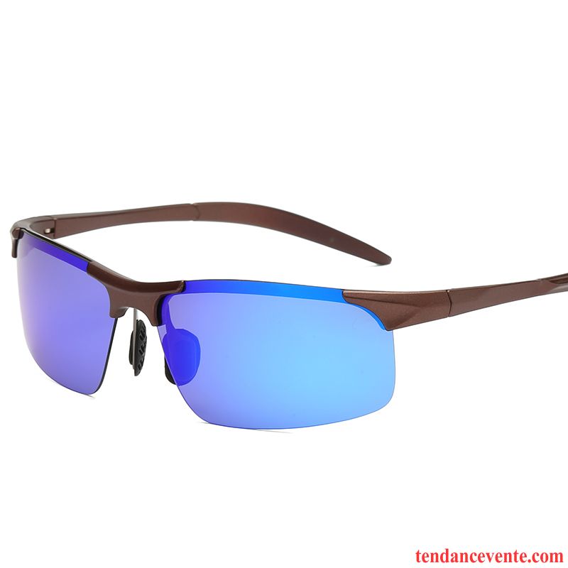 Lunettes De Soleil Homme Chauffeur Conduire Polarisant Balade Bleu Violet