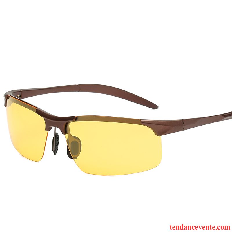 Lunettes De Soleil Homme Chauffeur Conduire Polarisant Balade Bleu Violet