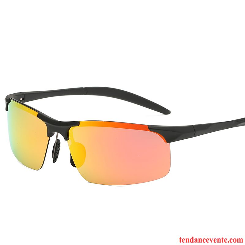 Lunettes De Soleil Homme Chauffeur Conduire Polarisant Balade Bleu Violet