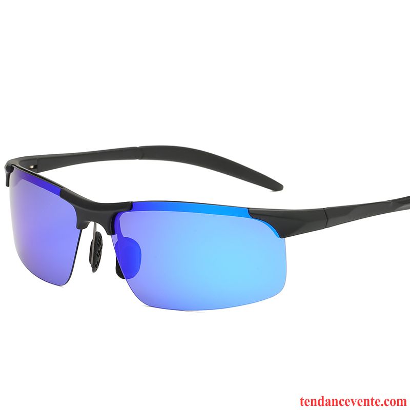 Lunettes De Soleil Homme Chauffeur Conduire Polarisant Balade Bleu Violet