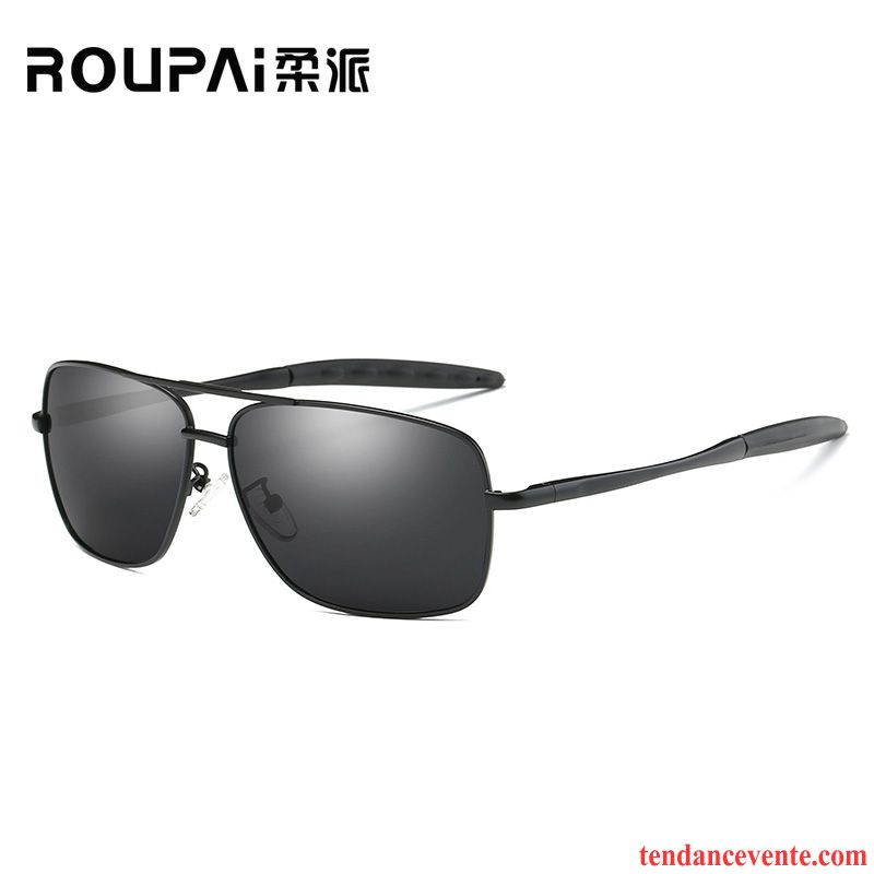 Lunettes De Soleil Homme Conduire Tendance Balade De Plein Air Sport Le Nouveau Noir Gris