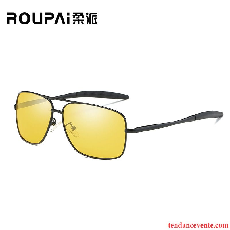 Lunettes De Soleil Homme Conduire Tendance Balade De Plein Air Sport Le Nouveau Noir Gris