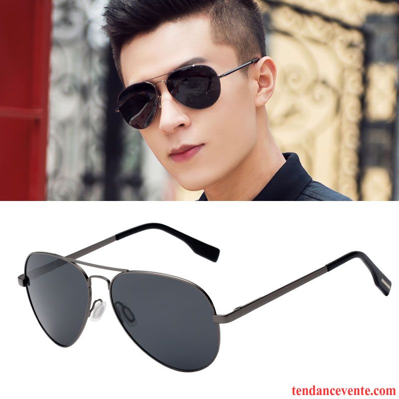 Lunettes De Soleil Homme Femme Conduire Vision Nocturne Chauffeur Tendance Noir