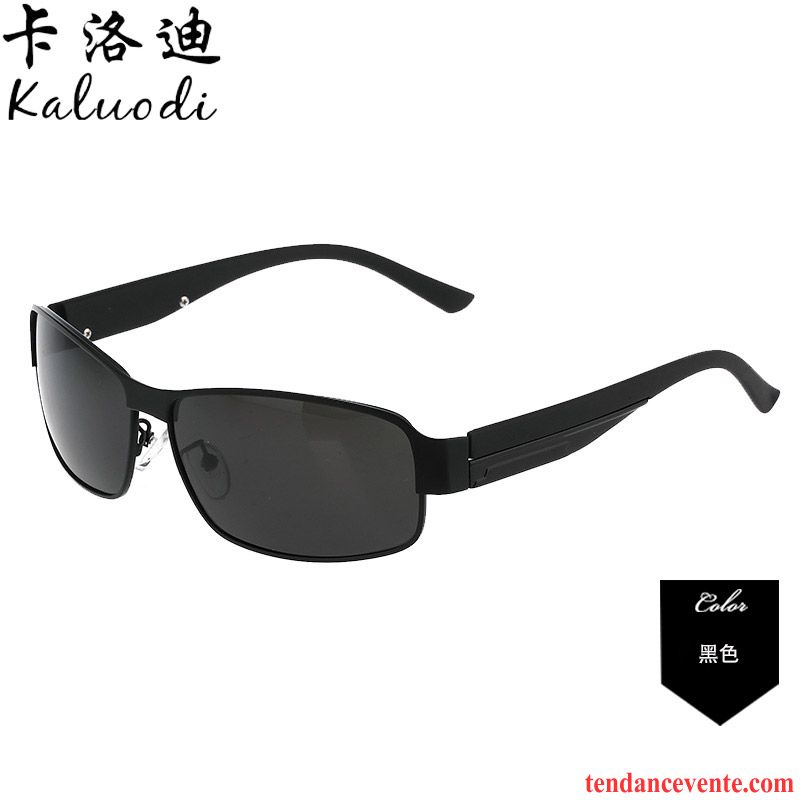 Lunettes De Soleil Homme Tendance Conduire Chauffeur Sport Noir