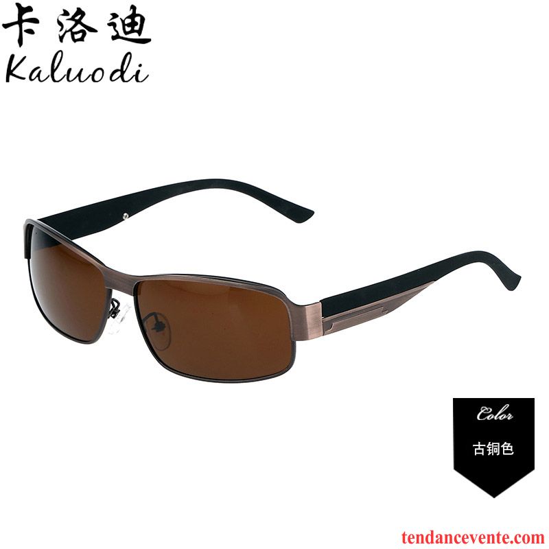 Lunettes De Soleil Homme Tendance Conduire Chauffeur Sport Noir