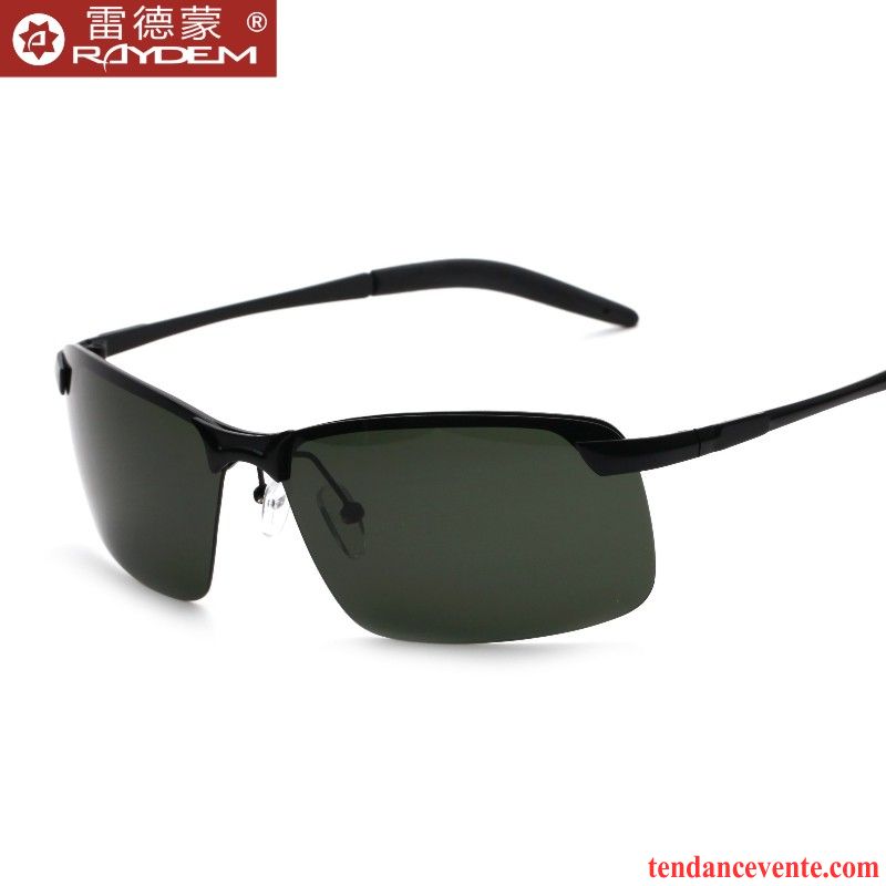 Lunettes De Soleil Homme Vision Nocturne Multifonctions Tendance Conduire Chauffeur Vert