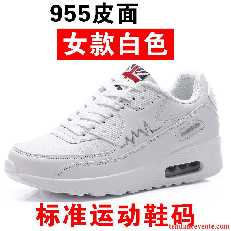 Magasin De Chaussure Running Étudiant Décontractée Printemps Femme Blanc Semelle Épaisse Sport Tous Les Assortis Coussin D'air Rouge