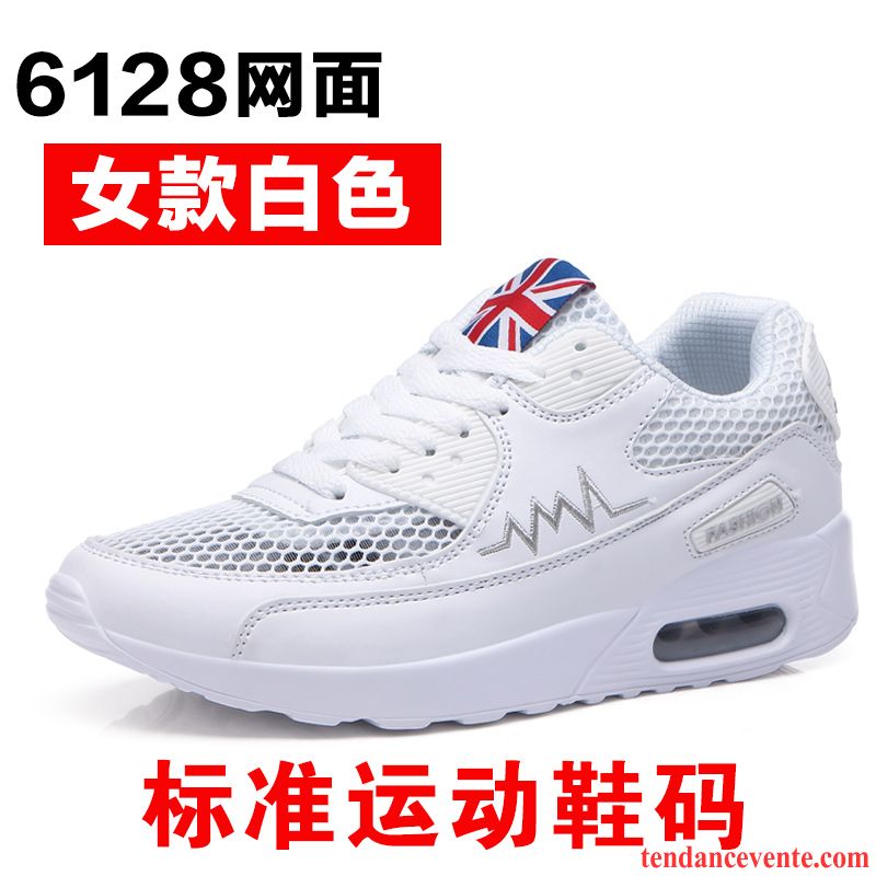 Magasin De Chaussure Running Étudiant Décontractée Printemps Femme Blanc Semelle Épaisse Sport Tous Les Assortis Coussin D'air Rouge