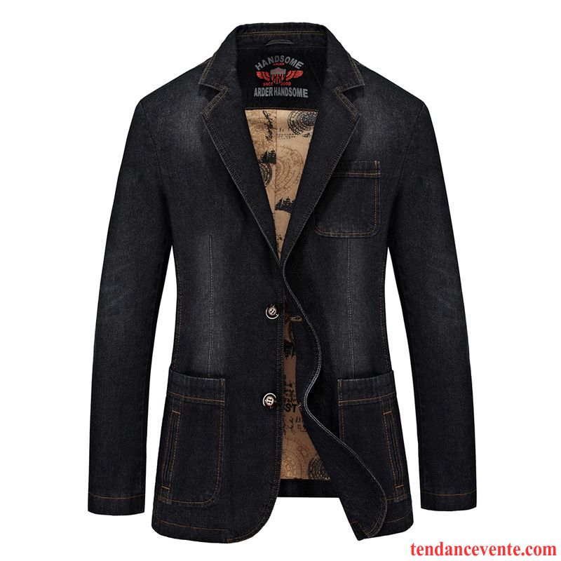 Magasin Veste Homme Veste Tendance Slim L'automne Homme Jeunesse Blazer Une Veste Légère Pardessus