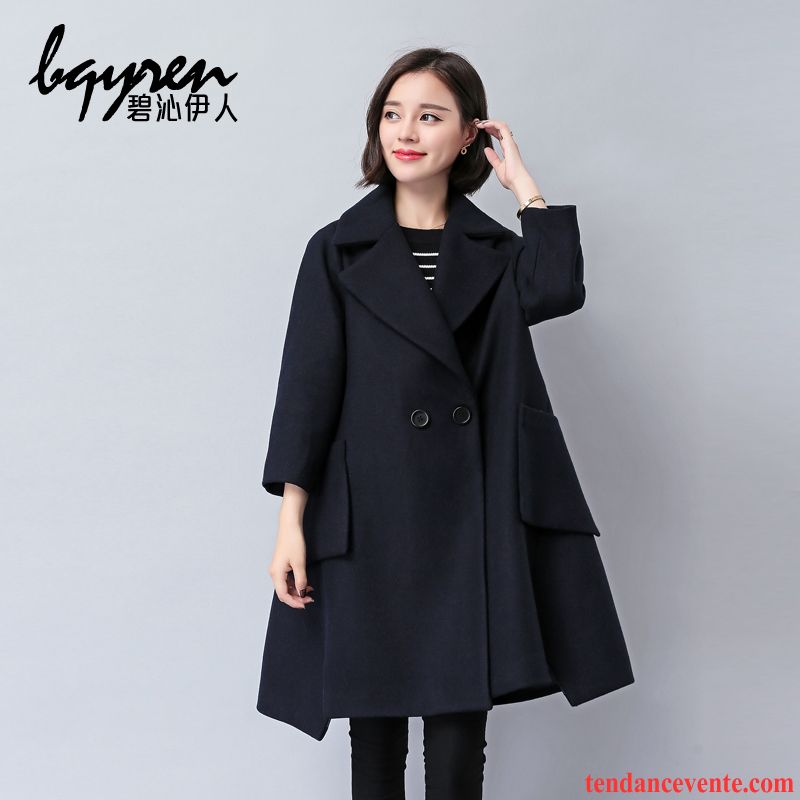 Manteau Cintré Femme Hiver Baggy Vêtements D'hiver De Laine Pardessus L'automne Longue Graisse Renforcé Manteau Femme Taillissime