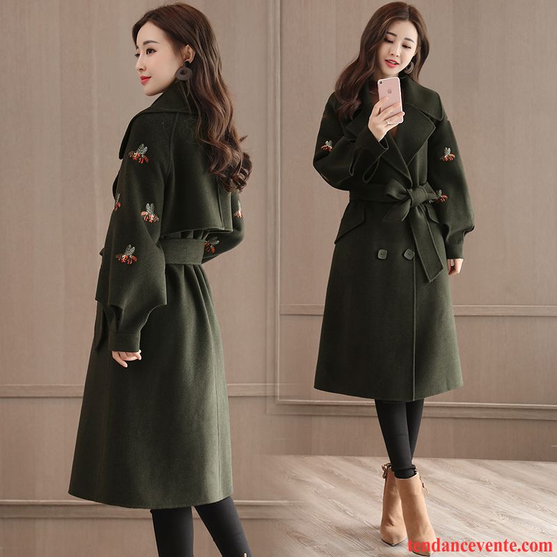 Manteau Femme Fashion Hiver Renforcé Femme Manteau Militaire Vert Longue De Laine Clearance À Vendre L'automne Hiver Pardessus Violet