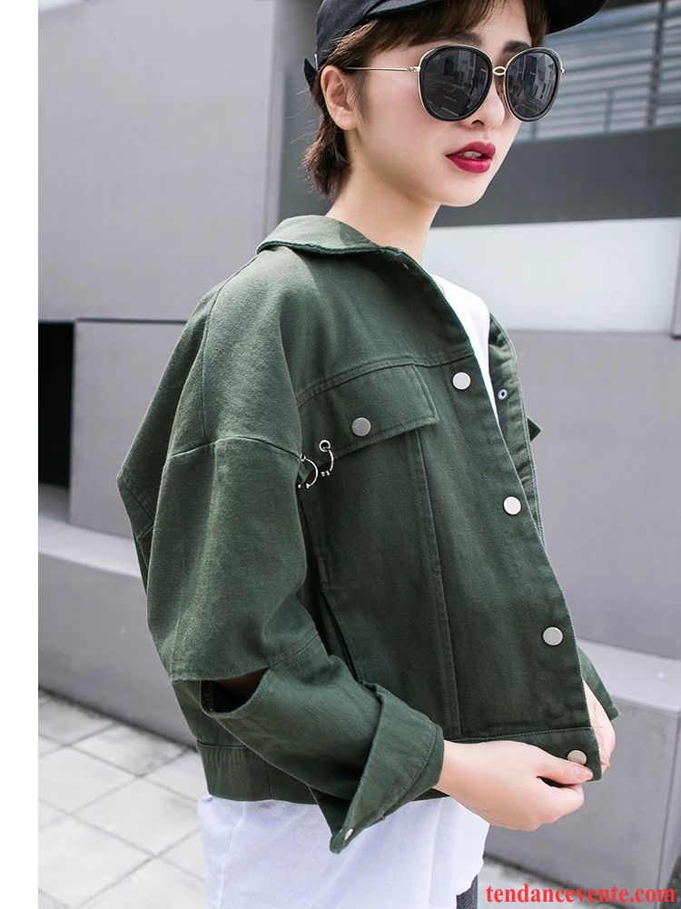 Manteau À Capuche Femme Militaire Vert Femme Mode Tous Les Assortis Une Veste Rouge Chauve Souris Baggy Beau Pardessus Pérou