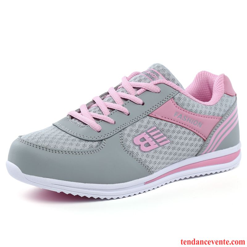 Marque De Chaussure De Running Femme Femme Plates Net Sport Derbies Respirant Léger Antidérapant