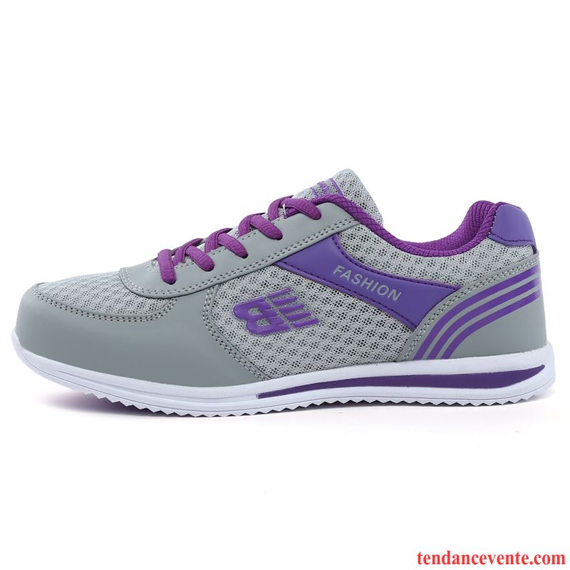 Marque De Chaussure De Running Femme Femme Plates Net Sport Derbies Respirant Léger Antidérapant