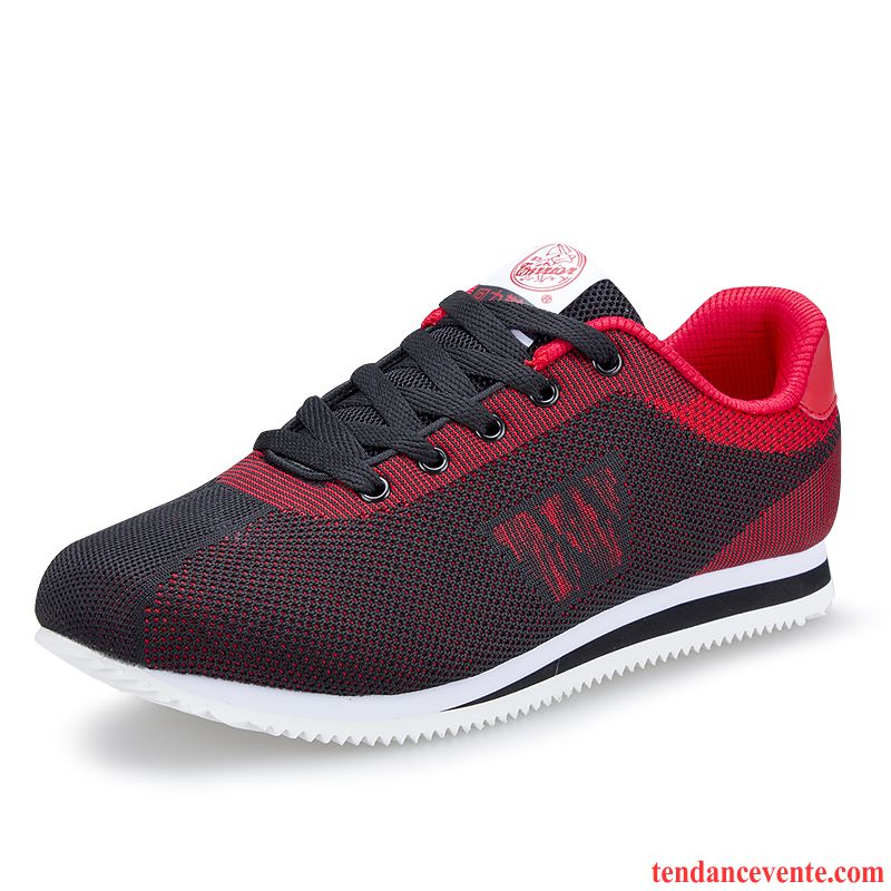 Marque De Chaussure Running Sport Le Jogging De Plein Air Homme Tissage En Vol Printemps Chaussures De Course Saphir Soldes