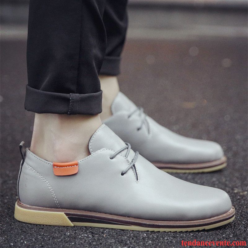 Mocassin Bleu Homme Tous Les Assortis Homme Tendance Derbies Étudiant Printemps Chaussures De Skate Décontractée Angleterre Rose