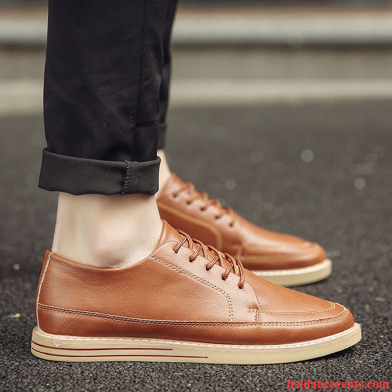 Mocassin Bleu Homme Tous Les Assortis Homme Tendance Derbies Étudiant Printemps Chaussures De Skate Décontractée Angleterre Rose