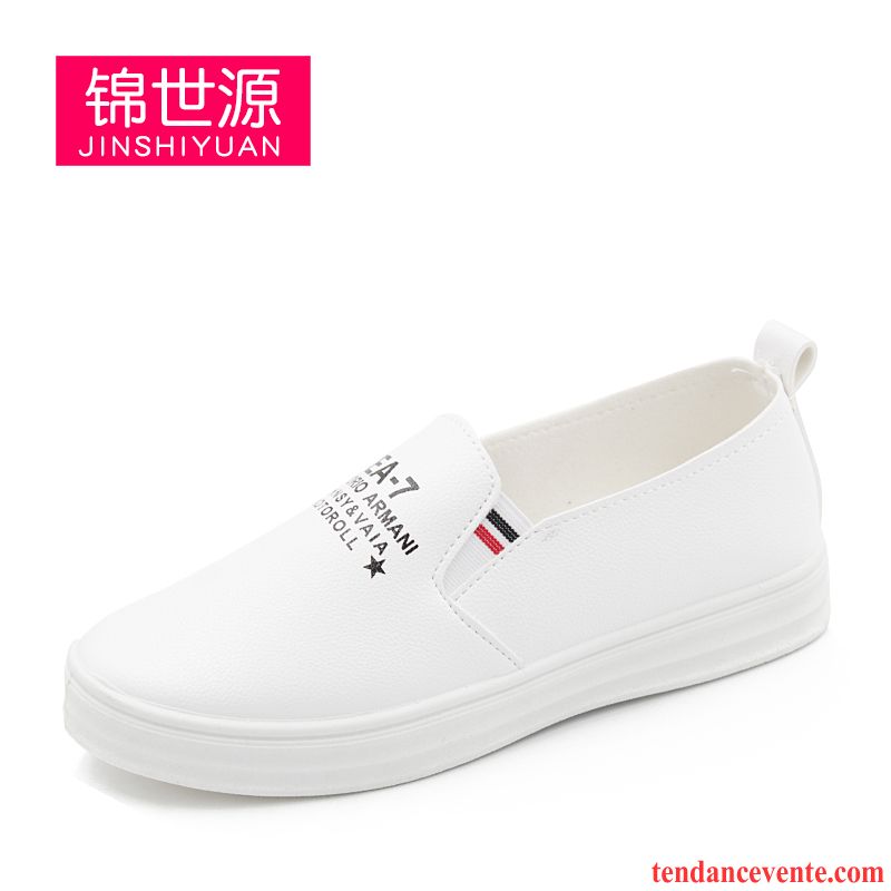 Mocassin Daim Femme Été Femme Printemps Slip-on Blanc Derbies Décontractée Paresseux Enceintes Plates