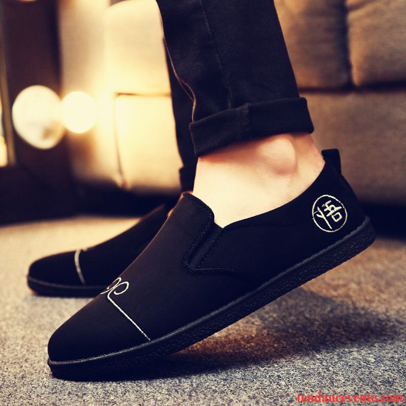 Mocassin En Cuir Homme Tendance Derbies Homme Angleterre Décontractée Chaussures De Skate Mode Printemps Paresseux Soldes