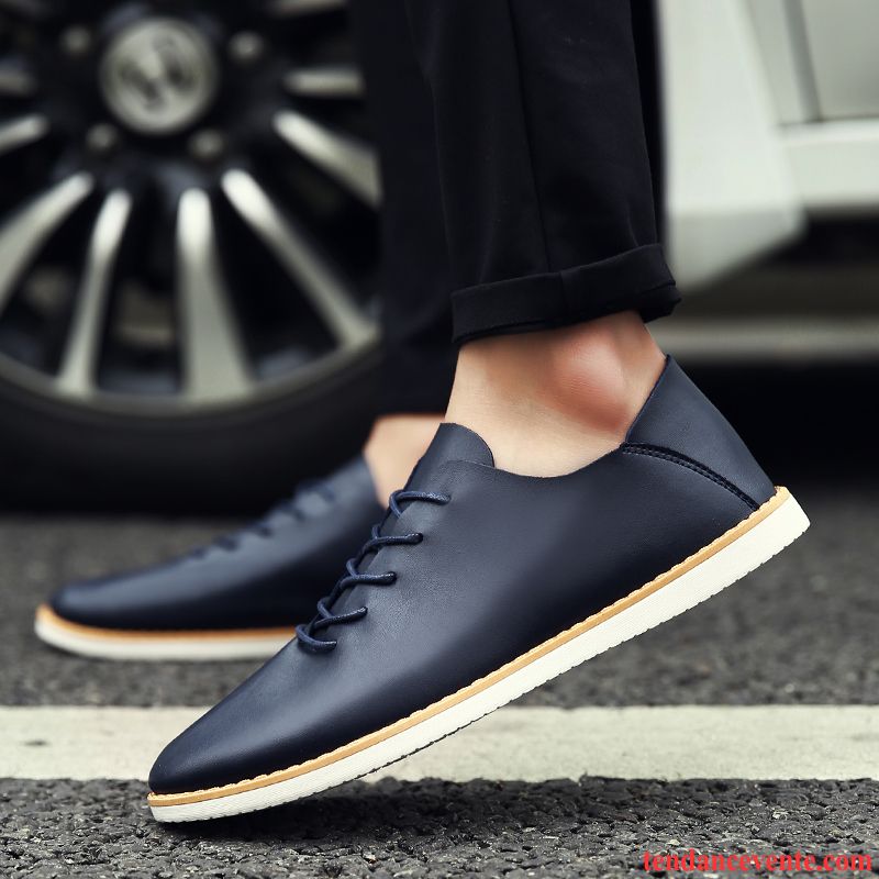 Mocassin Ete Homme Angleterre Homme Derbies Entreprise Tendance Décontractée Tous Les Assortis Printemps Gris