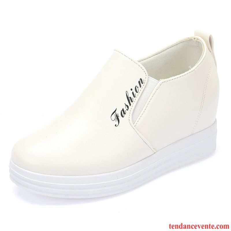 Mocassin Femme Pas Cher Décontractée Augmenté Femme Derbies Simple Paresseux Printemps Slip-on Saumon