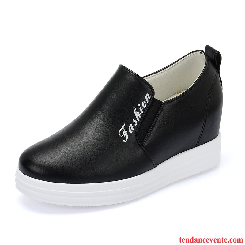 Mocassin Femme Pas Cher Décontractée Augmenté Femme Derbies Simple Paresseux Printemps Slip-on Saumon