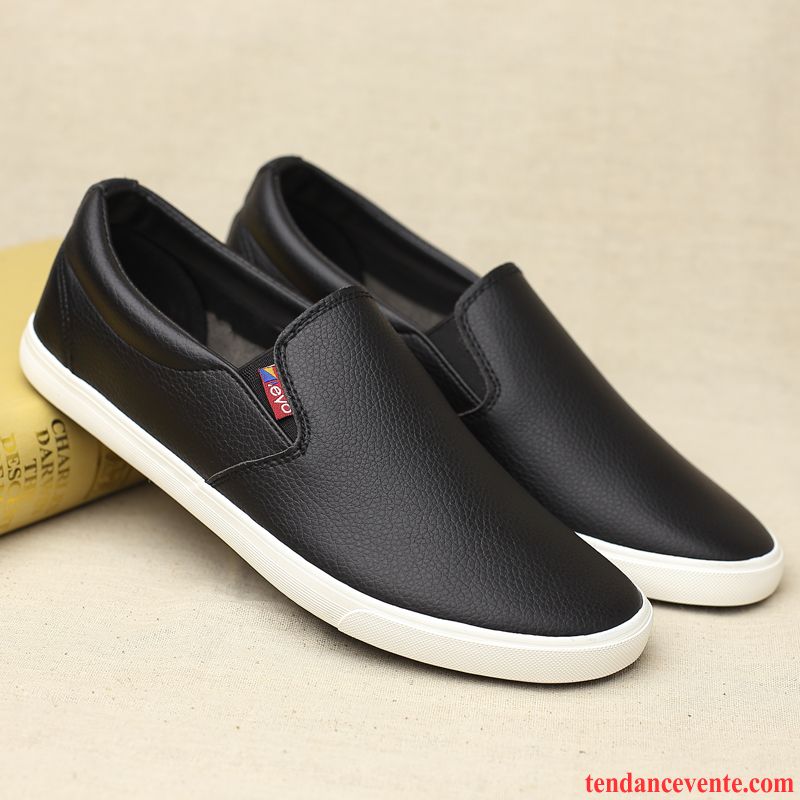 Mocassin Homme Cuir Décontractée Basse Printemps Slip-on Tendance Homme Paresseux Plates