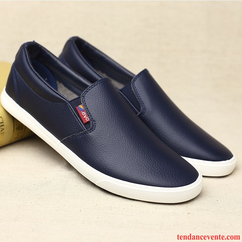 Mocassin Homme Cuir Décontractée Basse Printemps Slip-on Tendance Homme Paresseux Plates