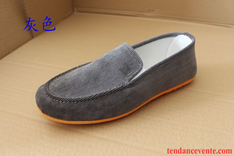 Mocassin Homme Cuir Souple Respirant Gros Décontractée Homme Paresseux Printemps Chaussures En Tissu Suède L'automne