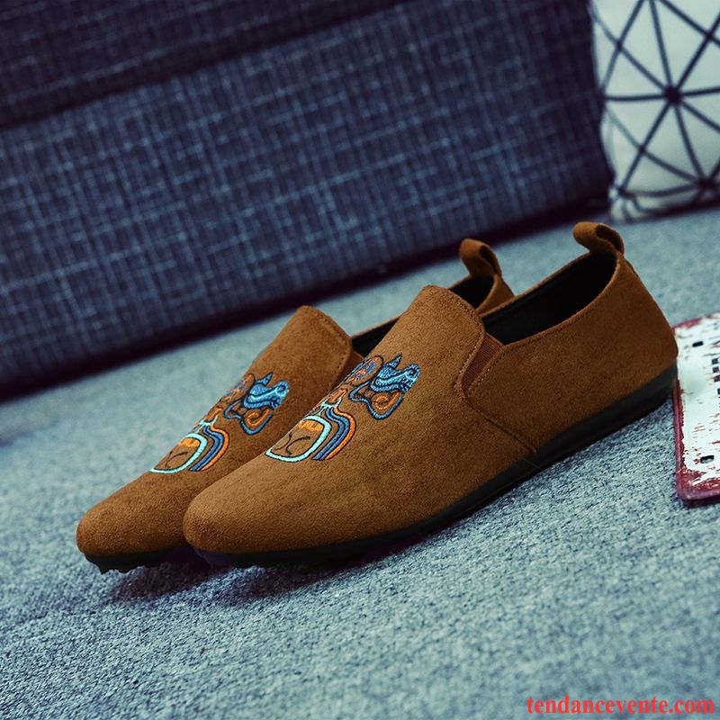 Mocassin Homme Luxe Homme Rouge Décontractée Tendance Printemps