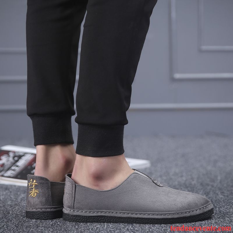 Mocassin Homme Paris Homme Slip-on Printemps Tous Les Assortis Décontractée Tendance Paresseux Marine