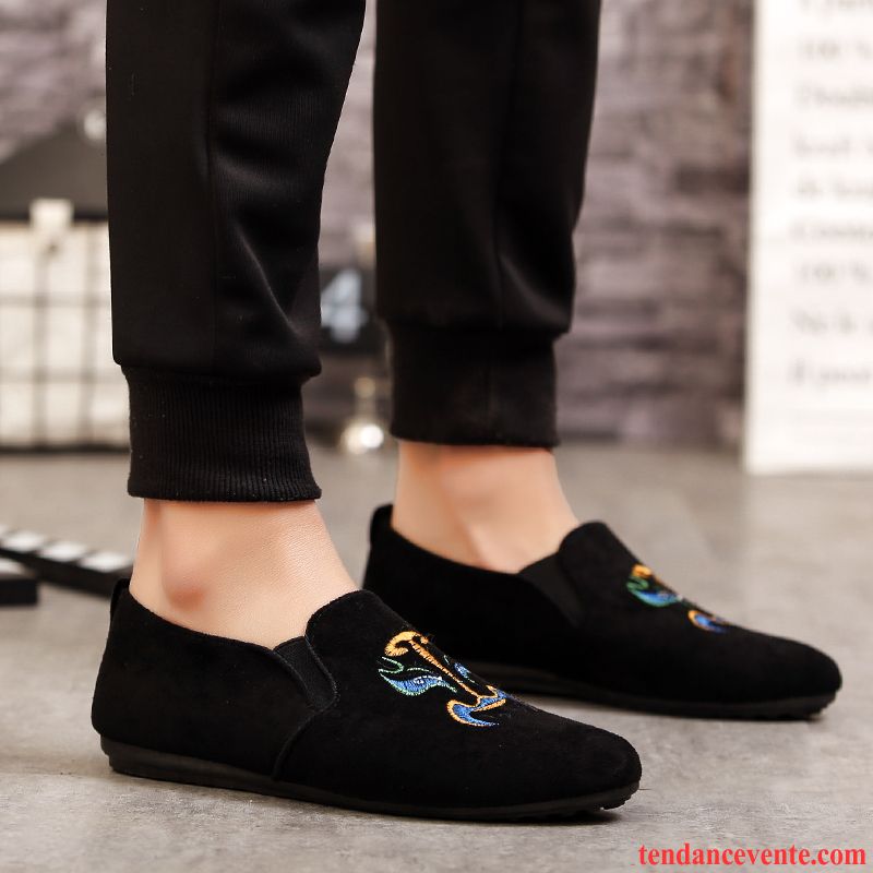 Mocassin Homme Paris Homme Slip-on Printemps Tous Les Assortis Décontractée Tendance Paresseux Marine