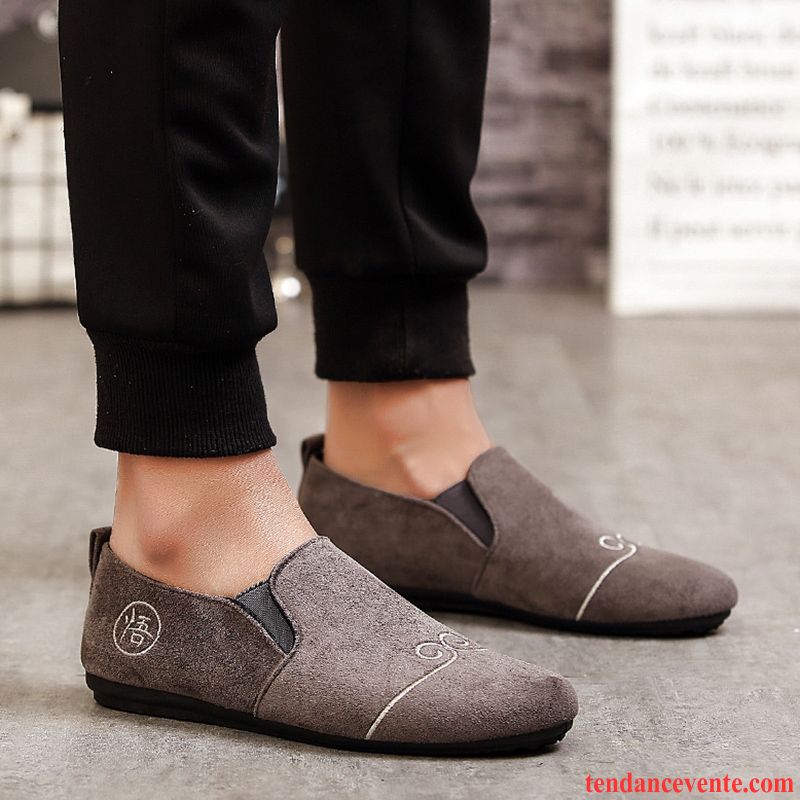 Mocassin Homme Paris Homme Slip-on Printemps Tous Les Assortis Décontractée Tendance Paresseux Marine