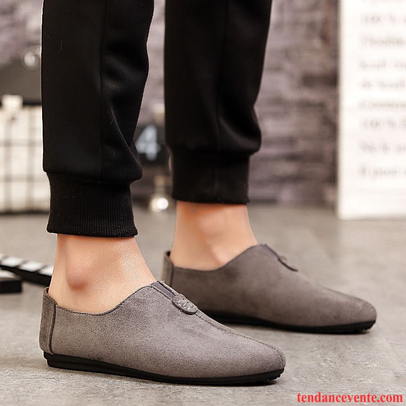 Mocassin Homme Paris Homme Slip-on Printemps Tous Les Assortis Décontractée Tendance Paresseux Marine