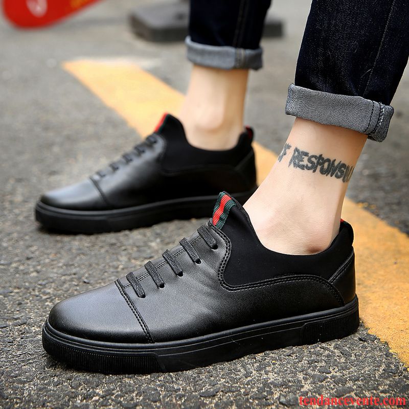 Mocassin Homme Talon Haut Homme Tendance Rouge Décontractée Printemps Chaussures De Skate Vente