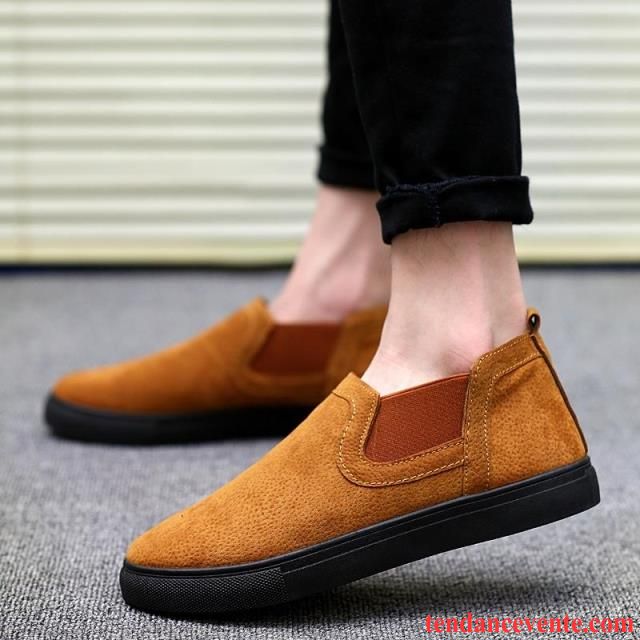 Mocassin Marine Homme Mode L'automne Noir Tendance Homme Décontractée Paresseux Brun Pas Cher