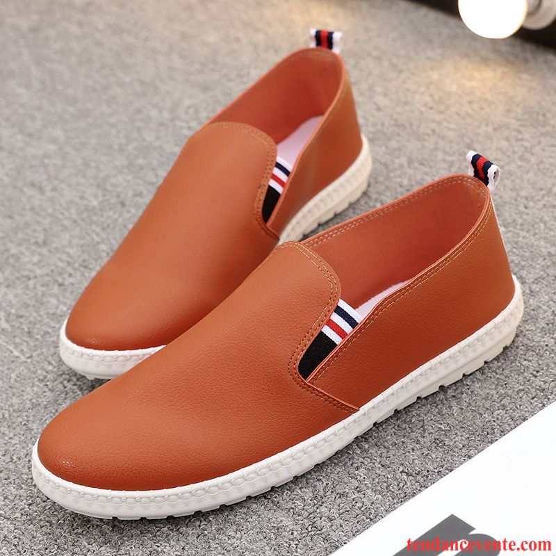 Mocassin Mode Homme Plates Respirant Homme Tous Les Assortis Derbies Décontractée Printemps Étudiant Tendance Chameau