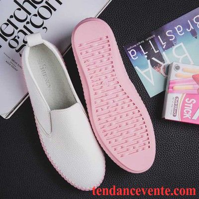 Mocassin Nubuck Femme Plates Tous Les Assortis Slip-on Creux Guipure Femme Blanc Enceintes Paresseux Décontractée Printemps