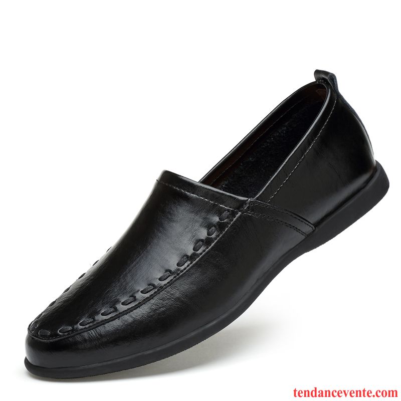 Mocassins Homme Derbies Taillissime Creux Guipure Décontractée Angleterre Chaussures De Conduite Marron