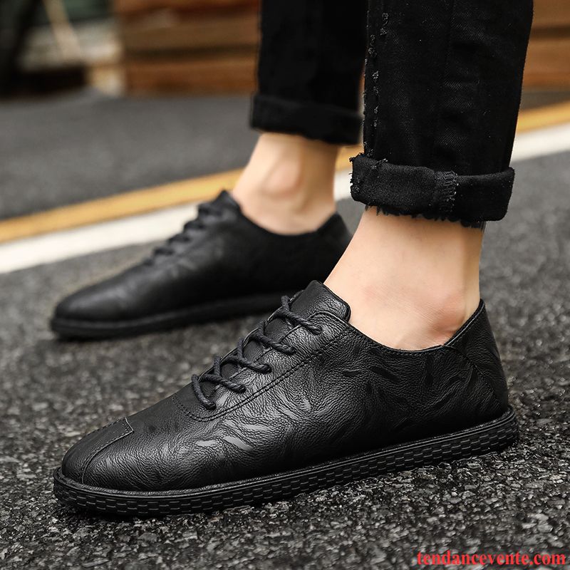 Mocassins Homme Derbies Tous Les Assortis Angleterre Tendance Décontractée Printemps Noir Rouge