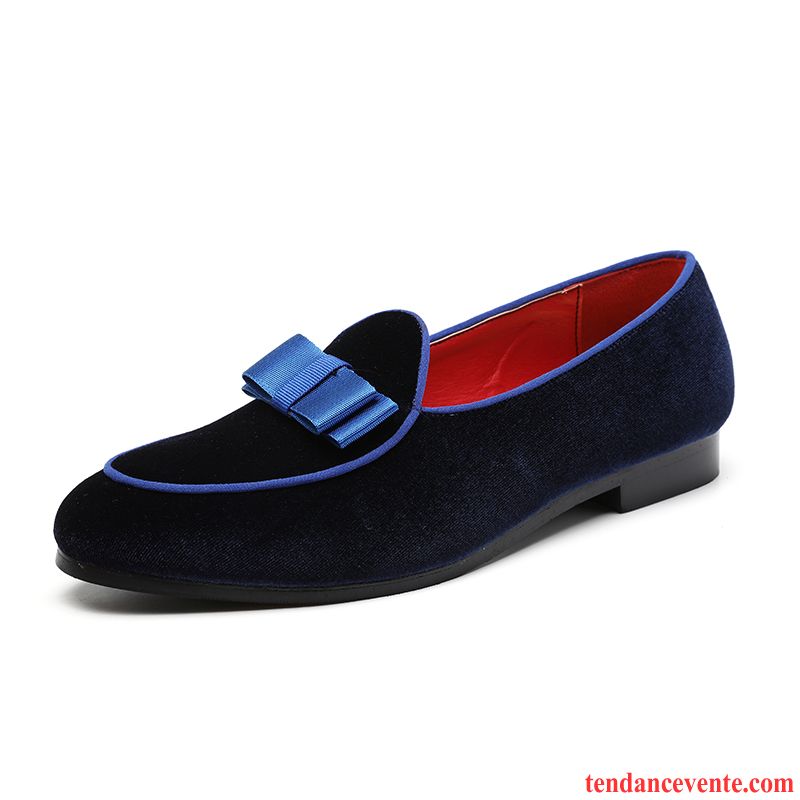 Mocassins Homme Derbies Été Pointe Pointue Tendance Printemps Tous Les Assortis Bleu